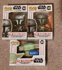 Star Wars The Mandalorian The Child Funko Pop Lot Of 3 Figures NIB FREE SHIP US!