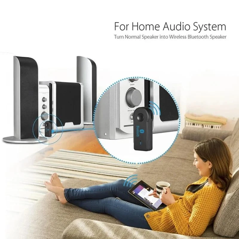 2 in 1 Wireless Bluetooth 5.0 Receiver 3.5mm Jack for Car Music Audio Aux A2dp H - Image 4 of 4