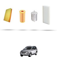 Hoffcar Set Service - 4 Filter Kompatibel Mit Chevrolet Rexton 3.2 V6 162Kw