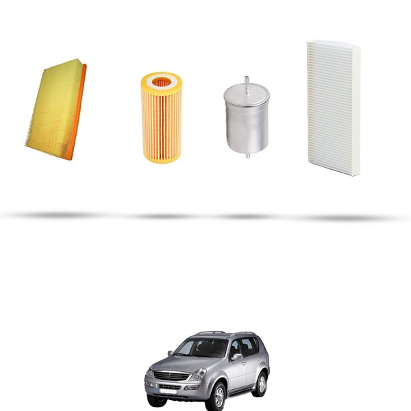 Hoffcar Set Service - 4 Filter Kompatibel Mit Chevrolet Rexton 3.2 V6 162Kw-image
