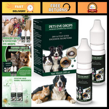 Natural Eye Drops for Dogs - Relieve Itching Clean Tear Stains - Pet Eye Care