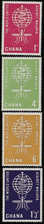 Ghana Stamps 1962 Malaria Eradication SG 296 299 MNH