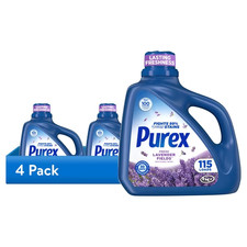 (4 pack) Purex Fresh Lavender Fields Liquid Detergent, 150 fl oz, 115 loads