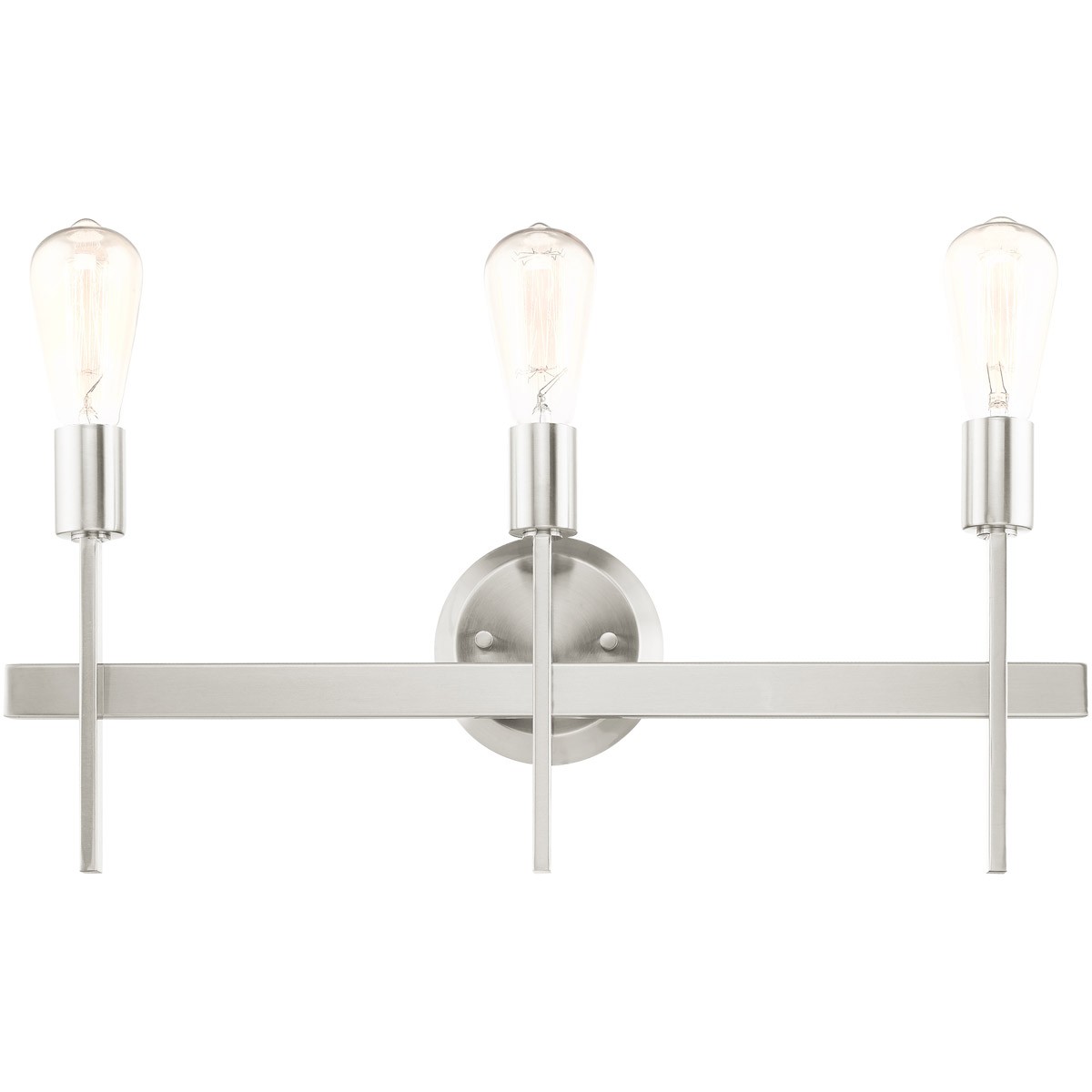 Livex Lighting 13883-91 Prague Bathroom Vanity Light Brushed Nickel