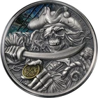 2025 Ghana 1 Ounce Silver Memento Mori Pirate Colorized OGP COA - STOCK
