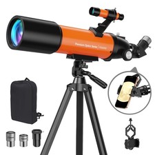 Telescope for Adults High Powered: 90mm Astronomical Portable Refractor for B...