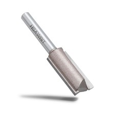 hsawbit Straight 2-Flute Router Cutter, 1/4 Inch Shank, 15mm Cut Diameter & 30mm