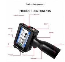Handheld Inkjet Printer Portable Date Batch Number QR Code Packaging Bag Plastic