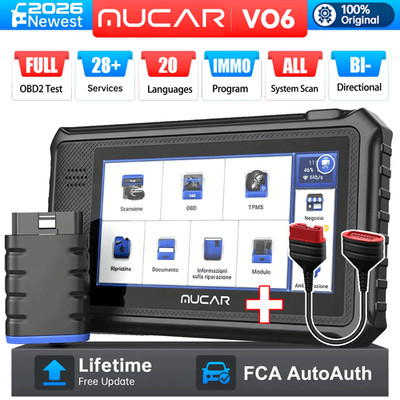 MUCAR VO6 Lifetime FREE Update Scanner Scanner Full System Diagnostic 28 Resets