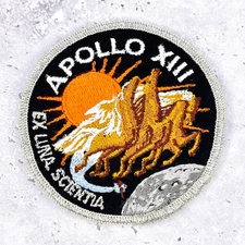Vintage Apollo 13 Patch • 70s NASA Space Mission XIII • 3.25" Sew-on Badge