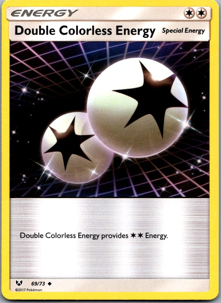Double Colorless Energy 69/73 Uncommon Shining Legends Pokemon Near Mint