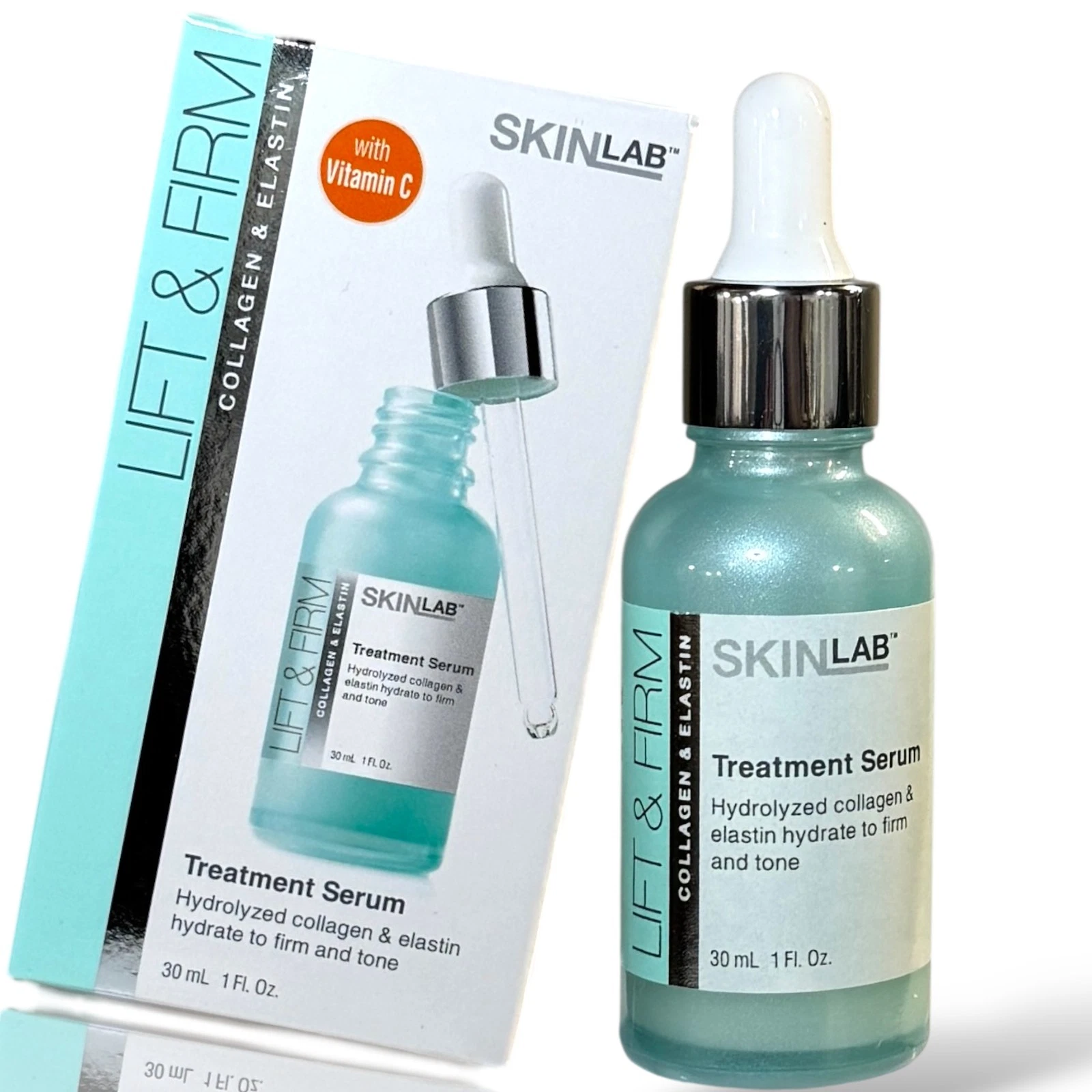 SkinLab Lift & Firm Treatment Serum 1 oz Original Collagen & Elastin Pro Formula