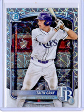 2025 Bowman Chrome Draft Mega Box Taitn Gray 1st RC Laser Refractor Rays