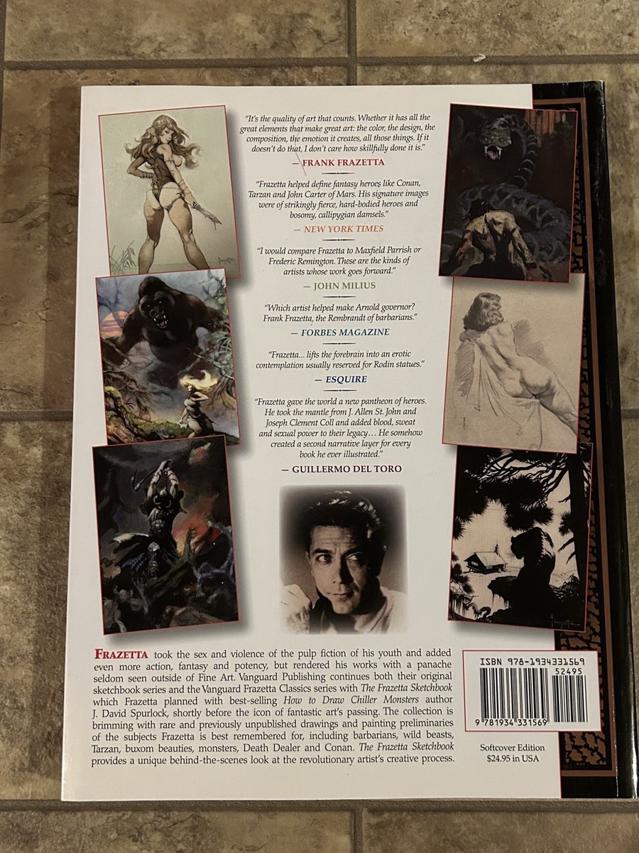 Frazetta Sketchbook (vol I) by J. David Spurlock (2013, Trade