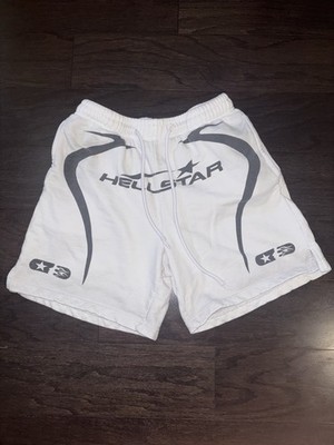 Pre owned Hellstar Studios Warm up Shorts in white | Size M