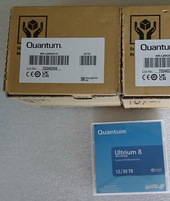 QUANTUM LTO-8 Tape MR-L8MQN-01 (5 Pack) 12/30TB Data Cartridges - Brand New