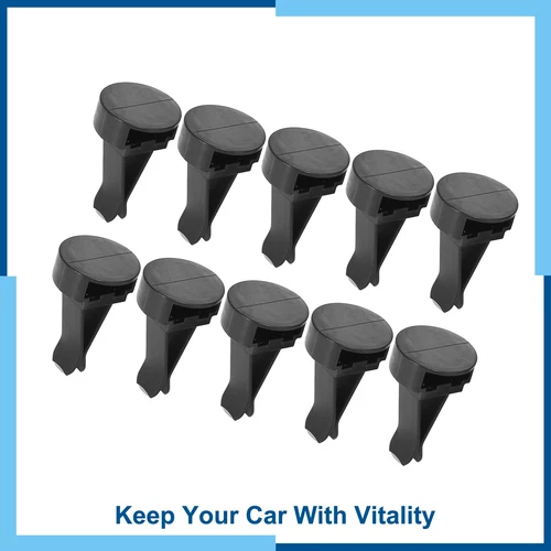 10 Set Square Head Car Air Vent Clip w/ Plastic Slot Head Conditioner Clips
