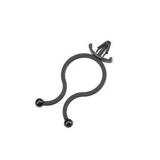 Twist Lock Cable Wire Ties Nylon U Shape Save Place 17mm Dia Black 200pcs