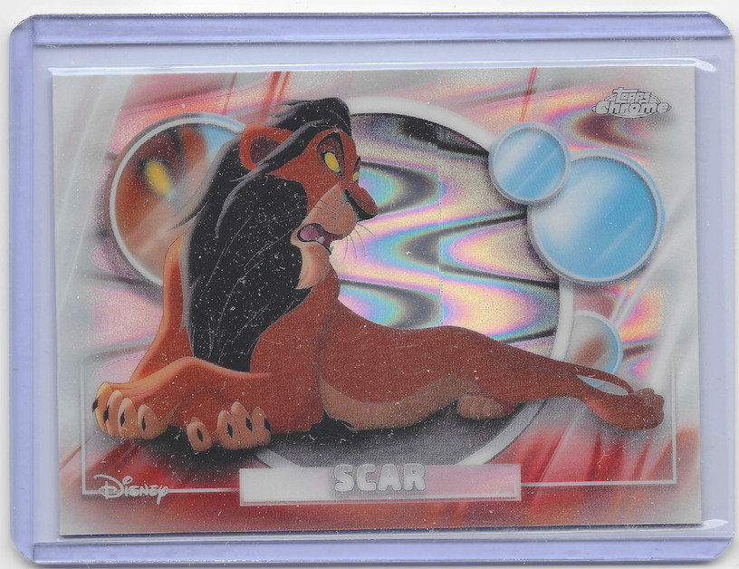 Scar 2026 Topps Chrome Disney RayWave Refractor Parallel The Lion King #163