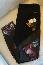 RBX Live Life Active Full Length Legging XL Black Floral New With Tags
