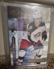Upper Deck 2021-22 /25Premier Autographed Jack Roslovic #55 Columbus