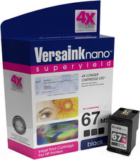 -Nano HP 67 MS MICR Black Ink Cartridge for Check Printing
