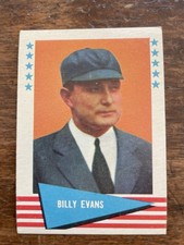 1961 Fleer Baseball Greats - Billy Evans #22 (RC)