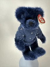 Ty Attic Treasures Collection 8" 1993 Plush Orion Bear with Blue Star Sweater
