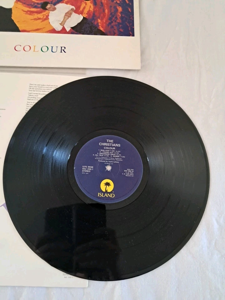 The Christians Colour LP Island Records ILPS 9948 UK 1990 First Press A1u - Image 3 of 4
