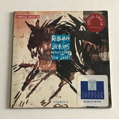 Rolling Stones - Almost Hear You Sigh Ltd Edn Gold CD Single 1990   EX/EX