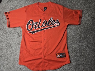 Baltimore Orioles Brett Phillips Baseball Jersey Majestic Size M Orange Stiched 