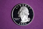 ESTATE FIND 1997 S PROOF SILVER WASHINGTON QUARTER #K58780