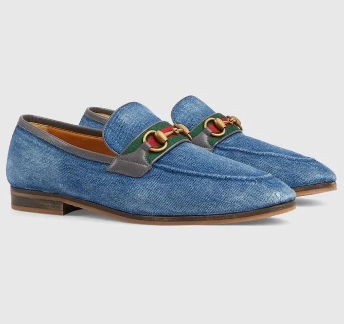 Gucci dress shoes blue 41 1/2 Loafers Men main image 4
