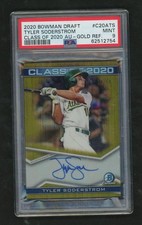 2020 Bowman Draft Class of '20 Auto Gold Refractor Tyler Soderstrom /50 PSA 9