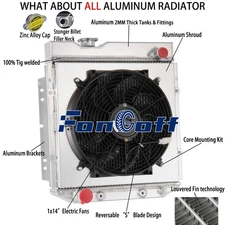 3-ROW RADIATOR SHROUD FAN FITS 1960-65 FORD FALCON RANCHERO,1965-66 FORD MUSTANG