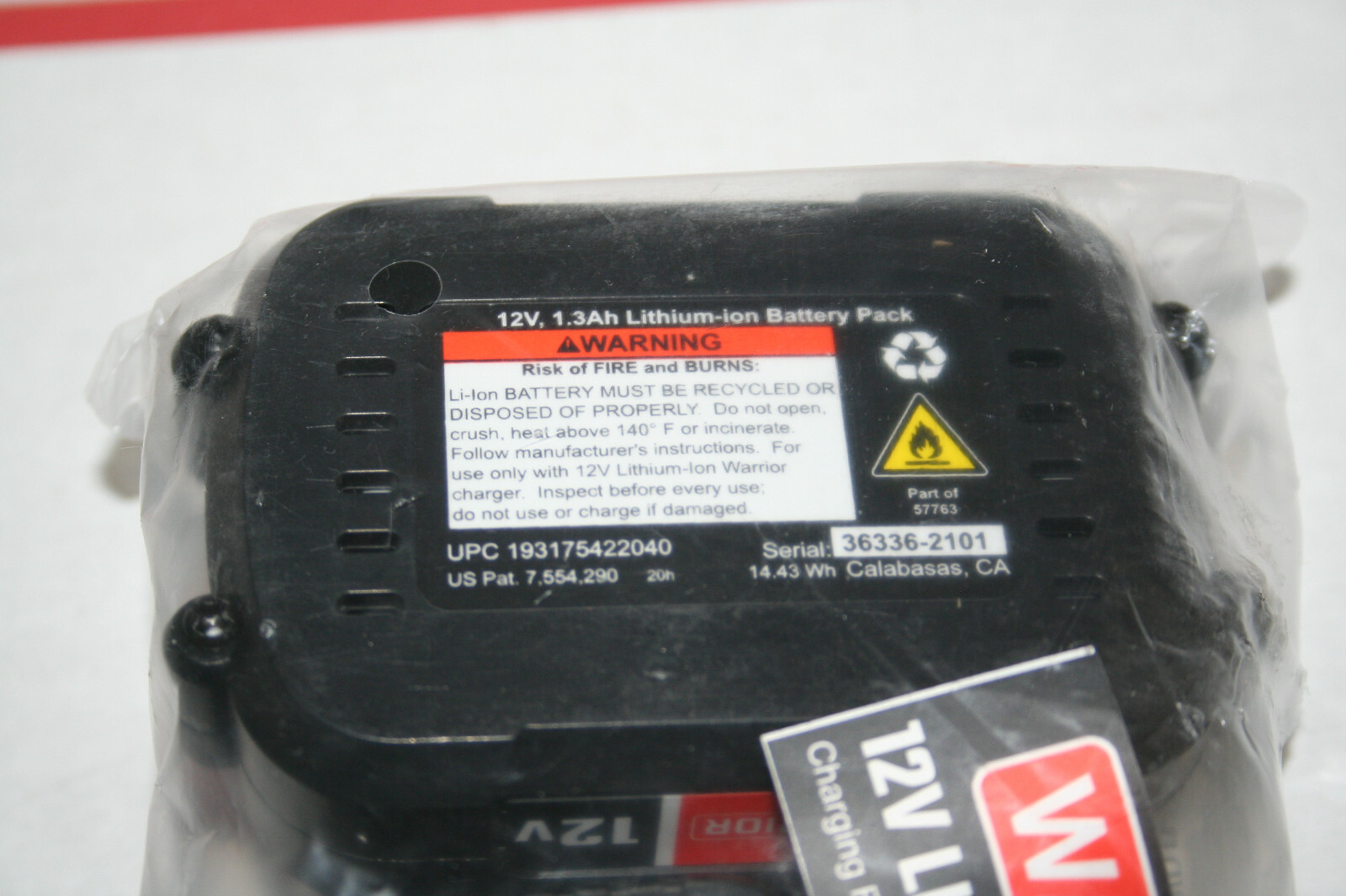 New Warrior 12V Lithium Battery Pack 1.3 Ah With Charger LED Status Indicator eBay