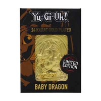 Yu-Gi-Oh! Fanattik Metal Card Metall Karte Barren 24K Gold Plated Baby Dragon