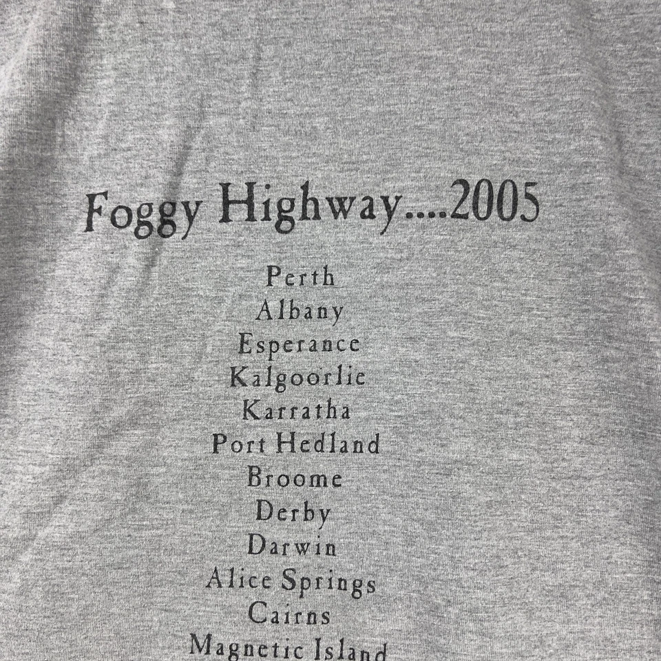 PAUL KELLY 2005 Oz Tour t shirt grey Mens Size XL rock & roll Music Songwriter - image 4 of 4