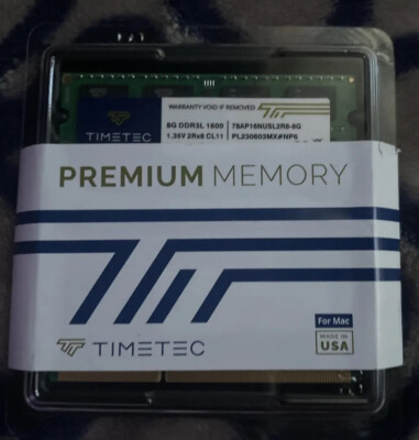 NEW Timetec 16GB kit 2x8GB 2011, late 2012 MAC RAM Free