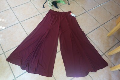 MAGNA Marlene Hose Hosenrock 64 66 NEU bordeaux Stretch weites Bein LAGENLOOK