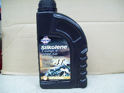 Silkolene Comp 4 Motorcycle Oil 20W-50 Electrosyntec Technology 1 Quart 43-0242