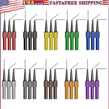30PCS Back Probes with Three Angles Insulation Non-Destructive Pin Ten Colors