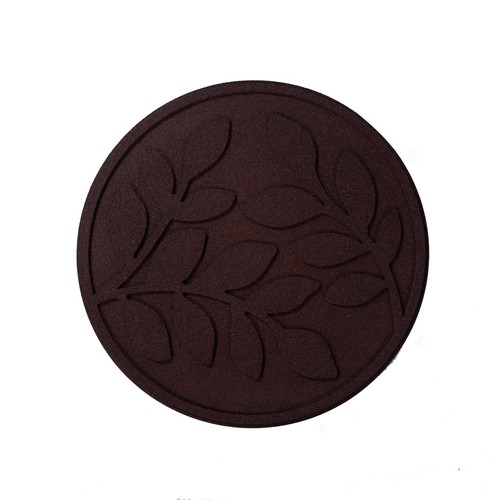 Garden Recycled Stepping Stones Scroll with LEAF design, Rubber hard wearing - Picture 6 of 44