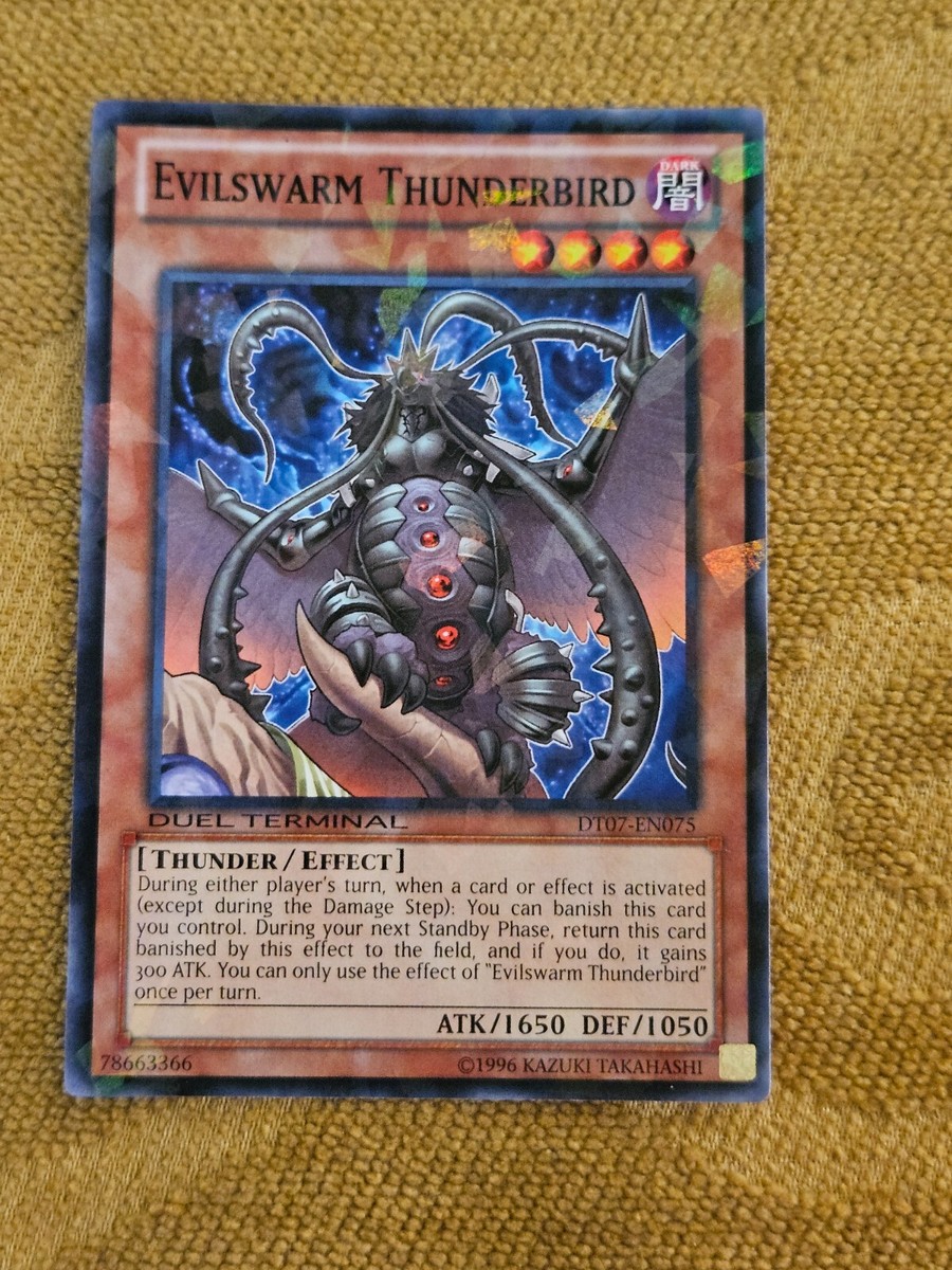 Yugioh Evilswarm Thunderbird DT07-EN075 Duel Terminal Card