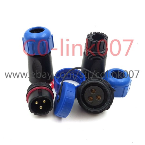 SP21, conector engarce de 3 pines, 30A impermeable cable a cable conector aviación enchufe - Imagen 5 de 7