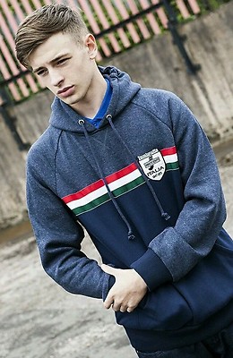 Lambretta Hooded Track Top Innocenti Italia Navy Blue CM9201 Sweat Hoody In  Sale