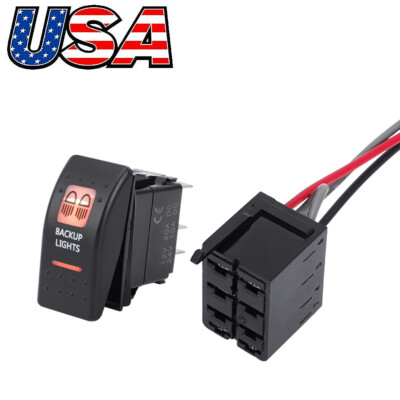 FOR CAN AM ROCKER SWITCH & BACKING LED LIGHT BAR AMBER ORANGE MAVERICK COMMANDER