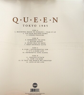 QUEEN Live in Tokyo Japan 1985 Broadcast Vol.1 NEW 2-LP