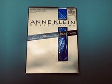Vintage 1990s Anne Klein Royal Blue Opaque Pantyhose Stockings Deadstock