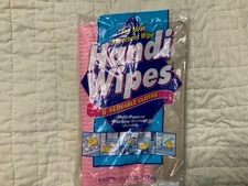 VINTAGE PINK HANDI WIPES 6 REUSABLE CLOTHS NEW